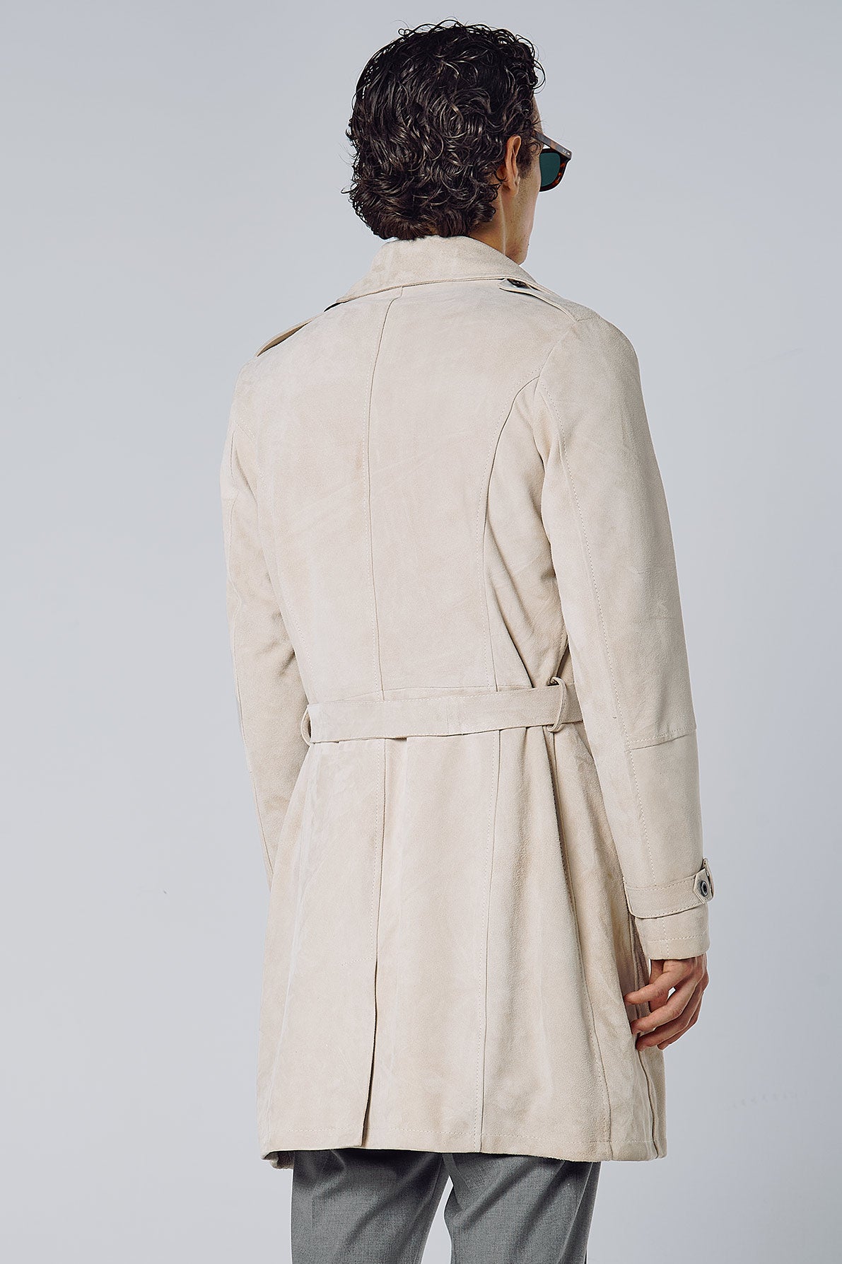 SUEDE TRENCH COAT