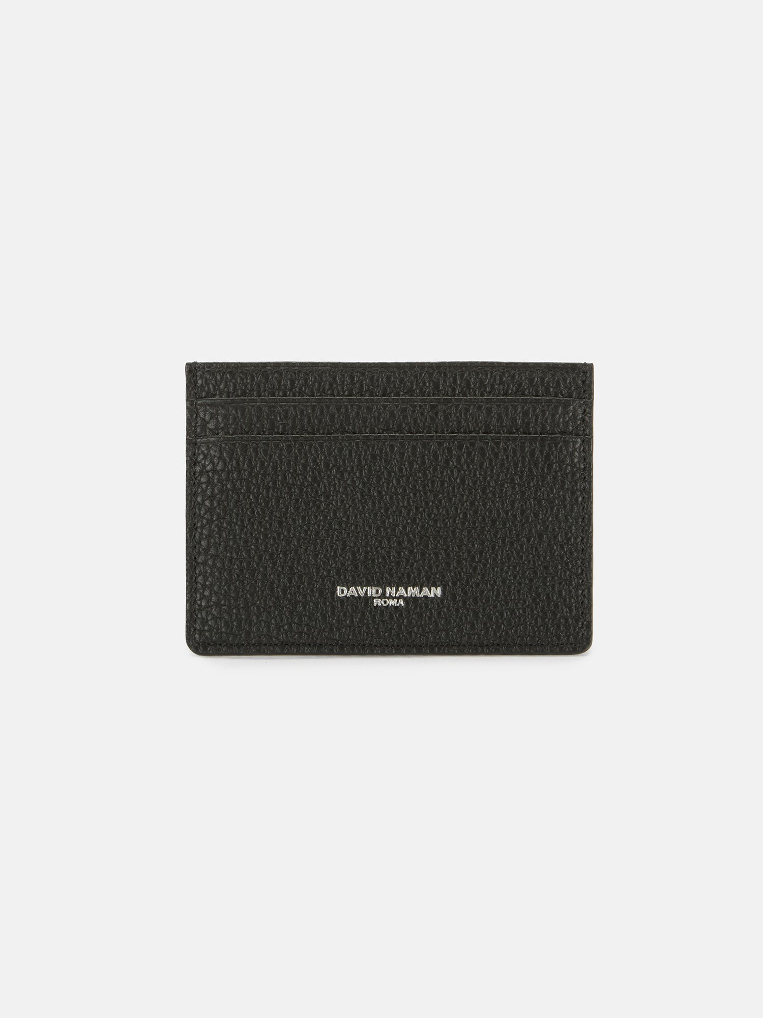 PEBBLED LEATHER EFFECT CARD HOLDER