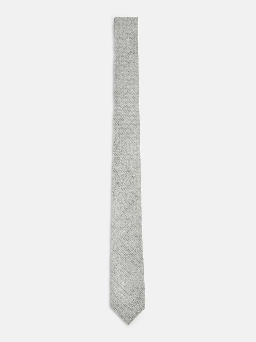 SILK JACQUARD TIE WITH ALLOVER NAMANOLOGY LOGO