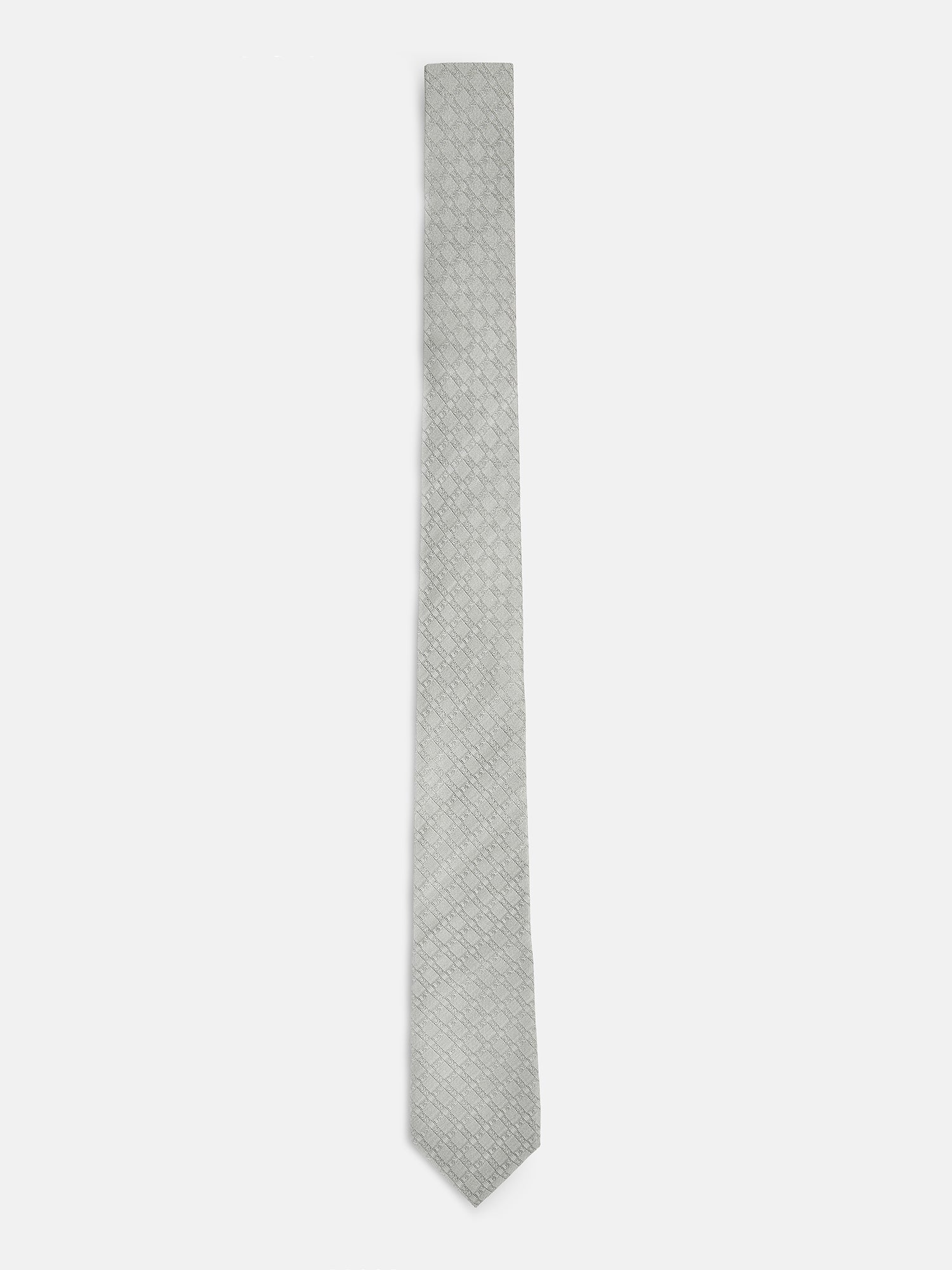 SILK JACQUARD TIE WITH ALLOVER NAMANOLOGY LOGO