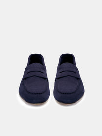 Suede leather loafer