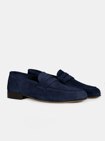Suede leather loafer