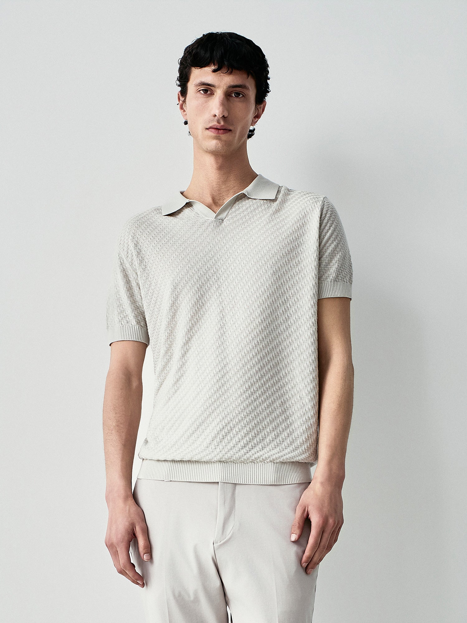 Textured polo