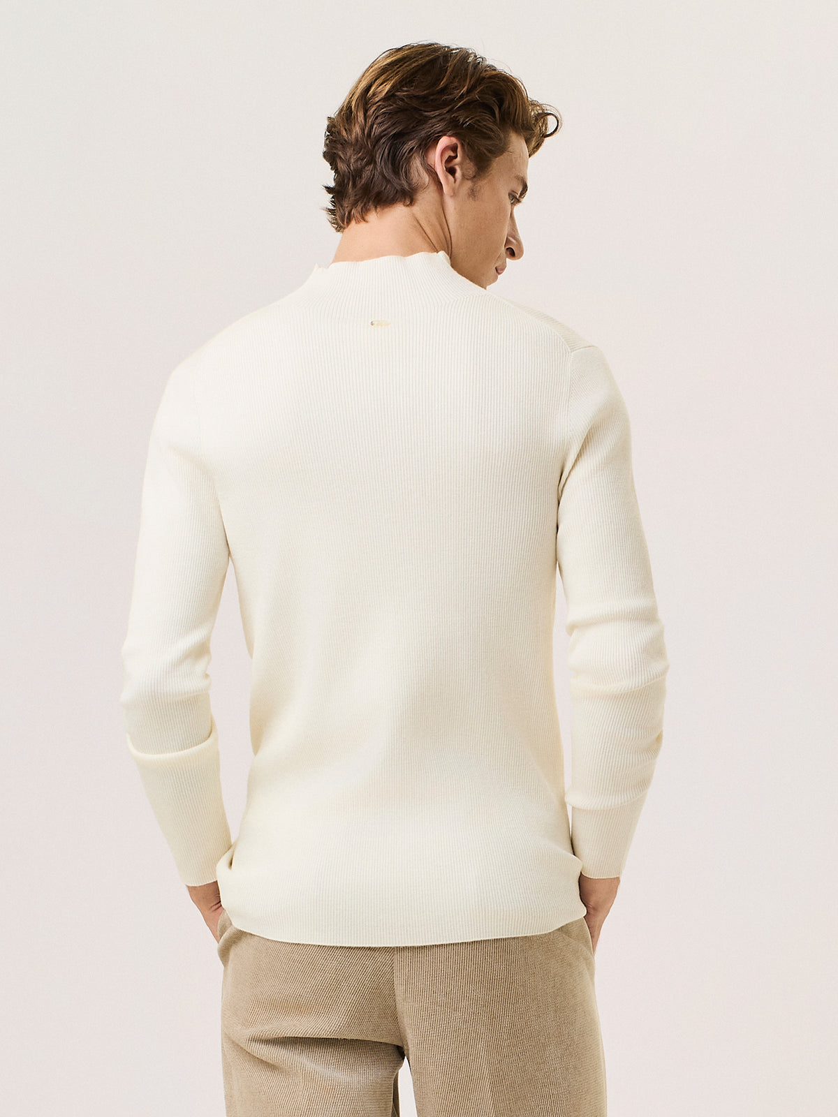 merino wool cut-out sweater