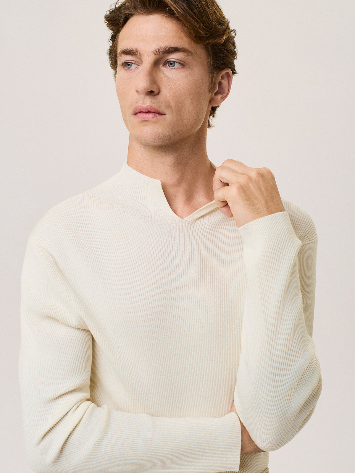 merino wool cut-out sweater