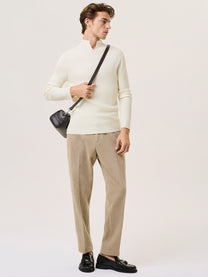 merino wool cut-out sweater