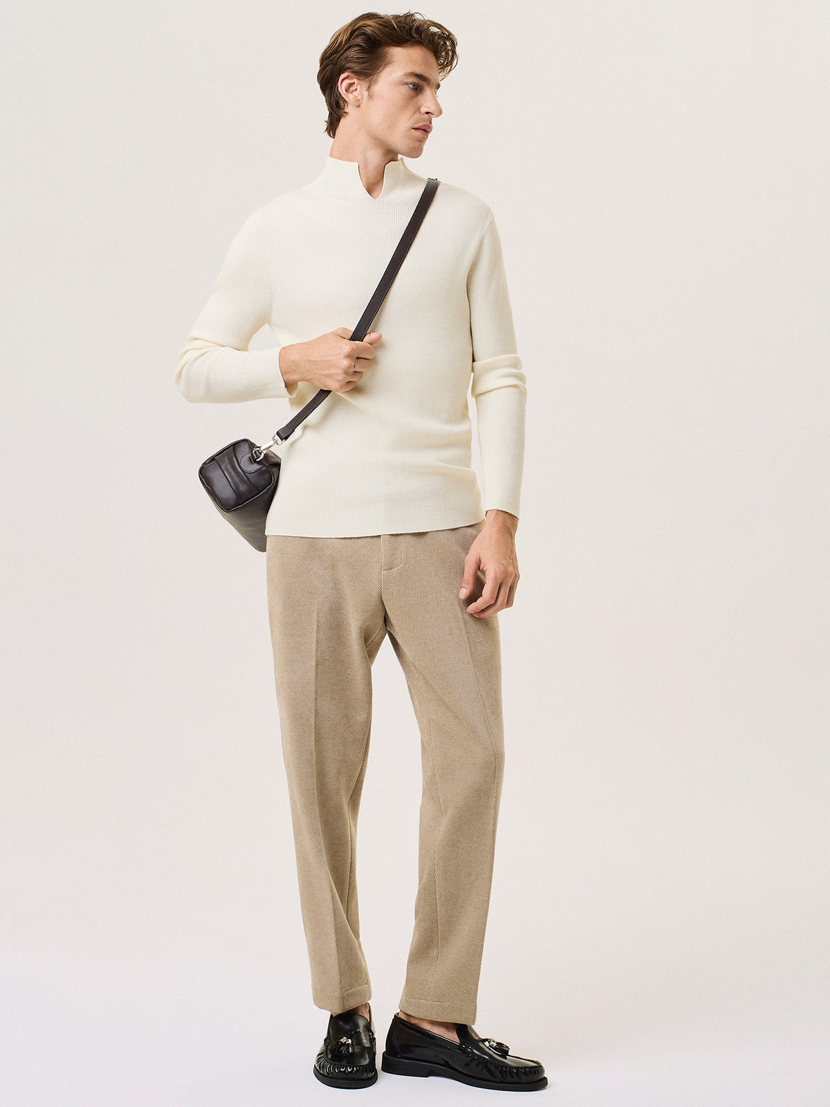 merino wool cut-out sweater