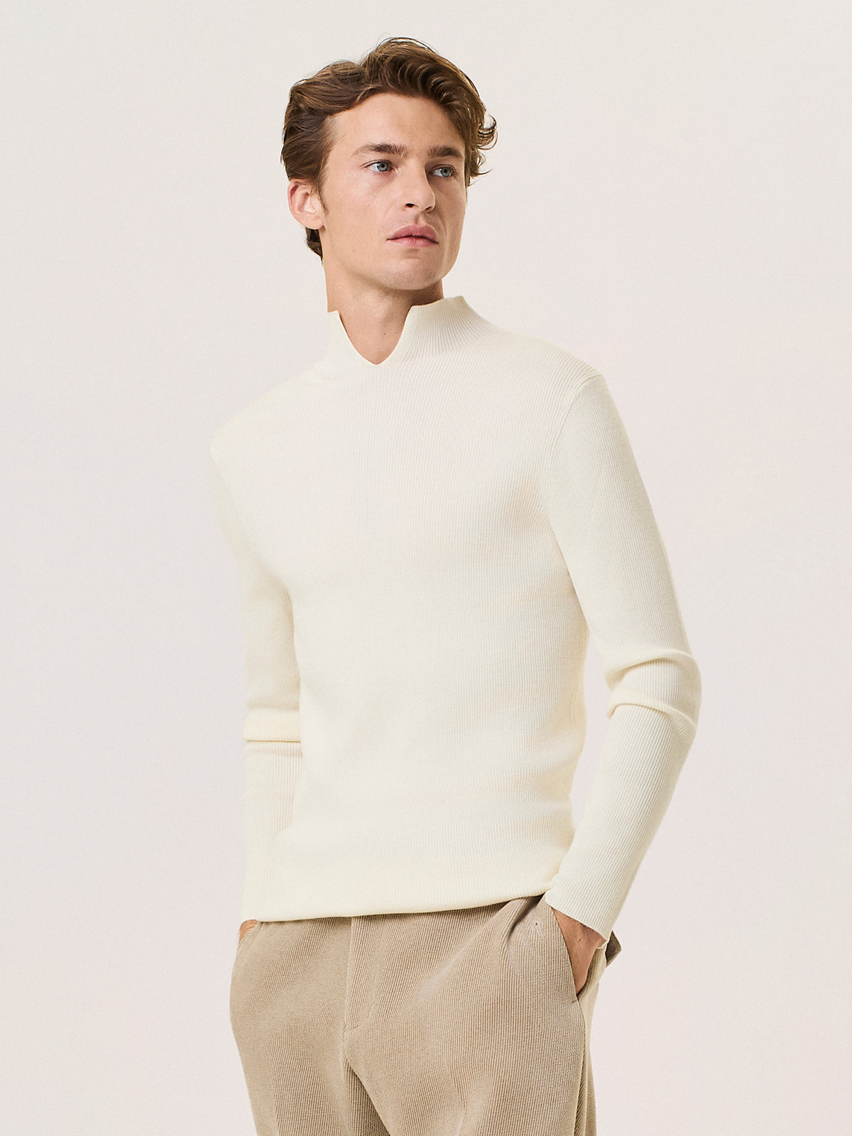 merino wool cut-out sweater