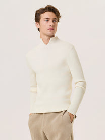 merino wool cut-out sweater