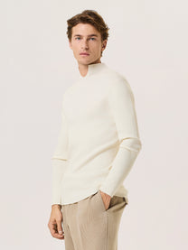 merino wool cut-out sweater