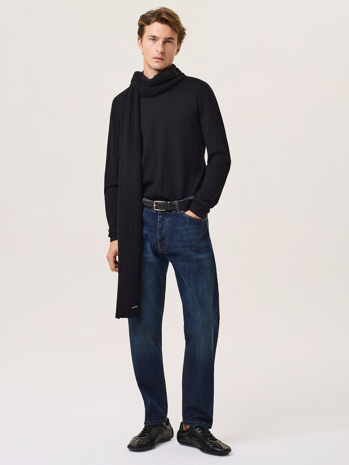 wool and silk crewneck sweater