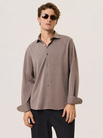 fluid viscose blend shirt