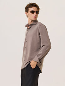 fluid viscose blend shirt