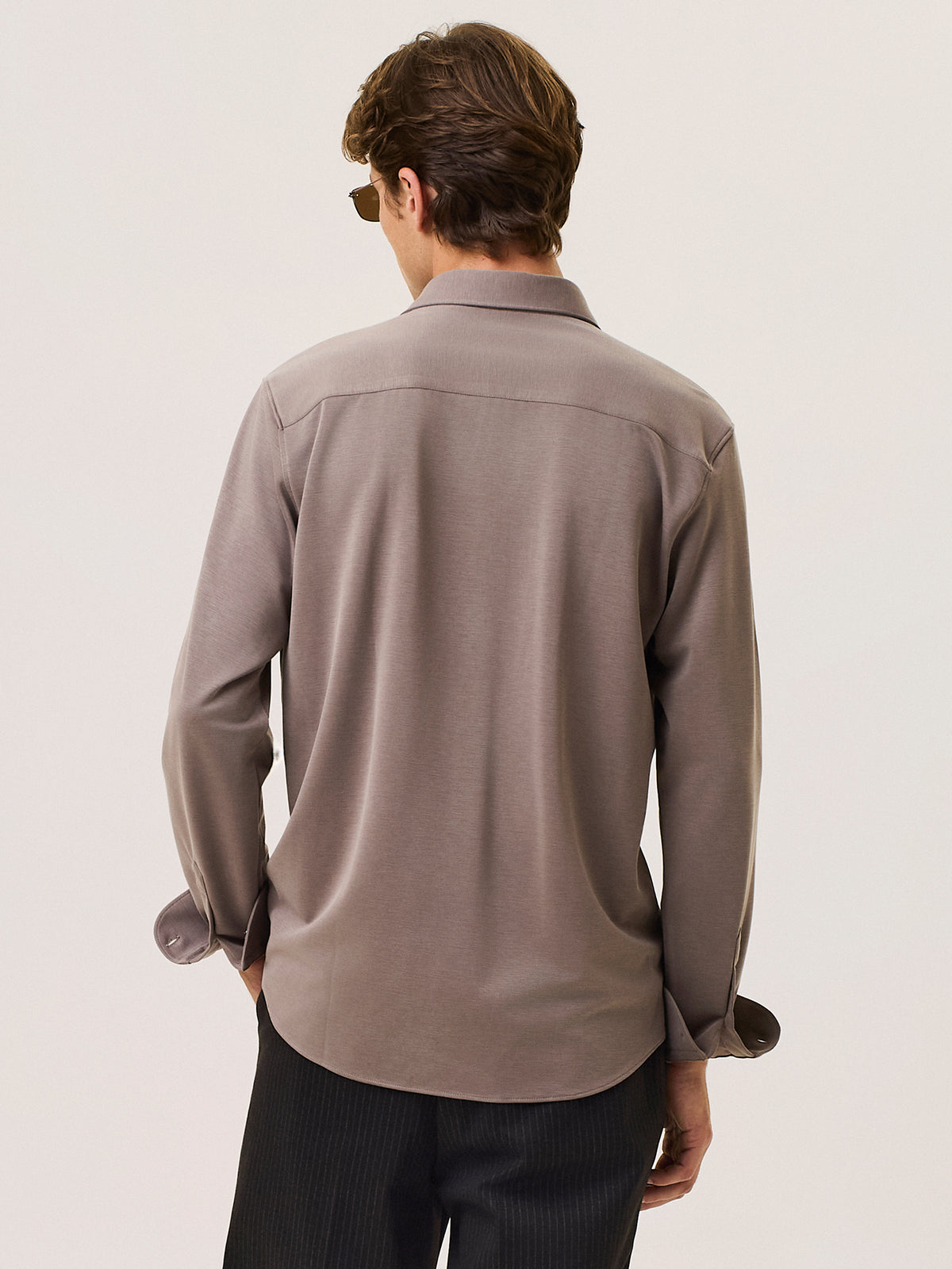 fluid viscose blend shirt