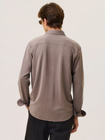 fluid viscose blend shirt