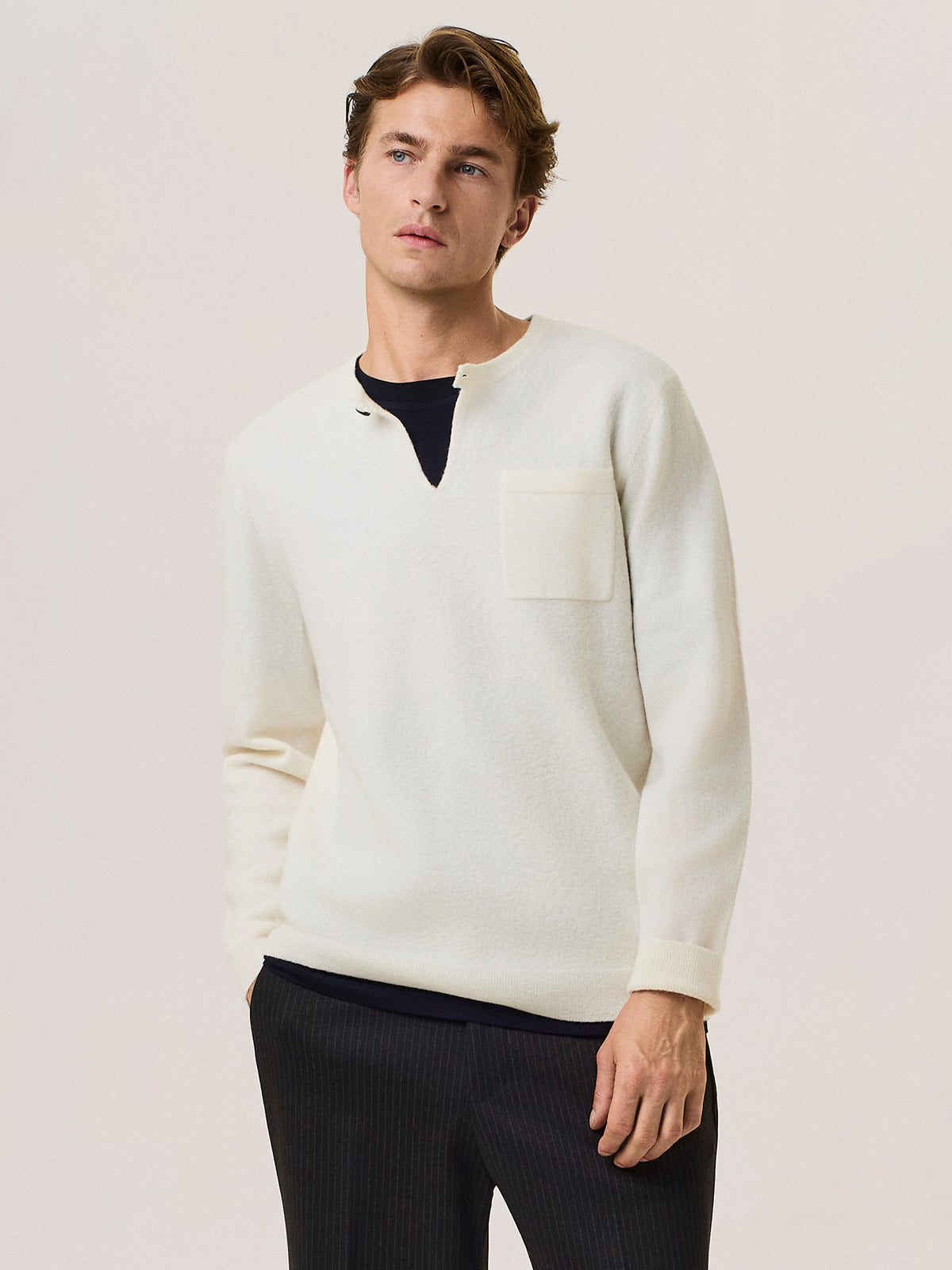 Chester sweater in boiled wool