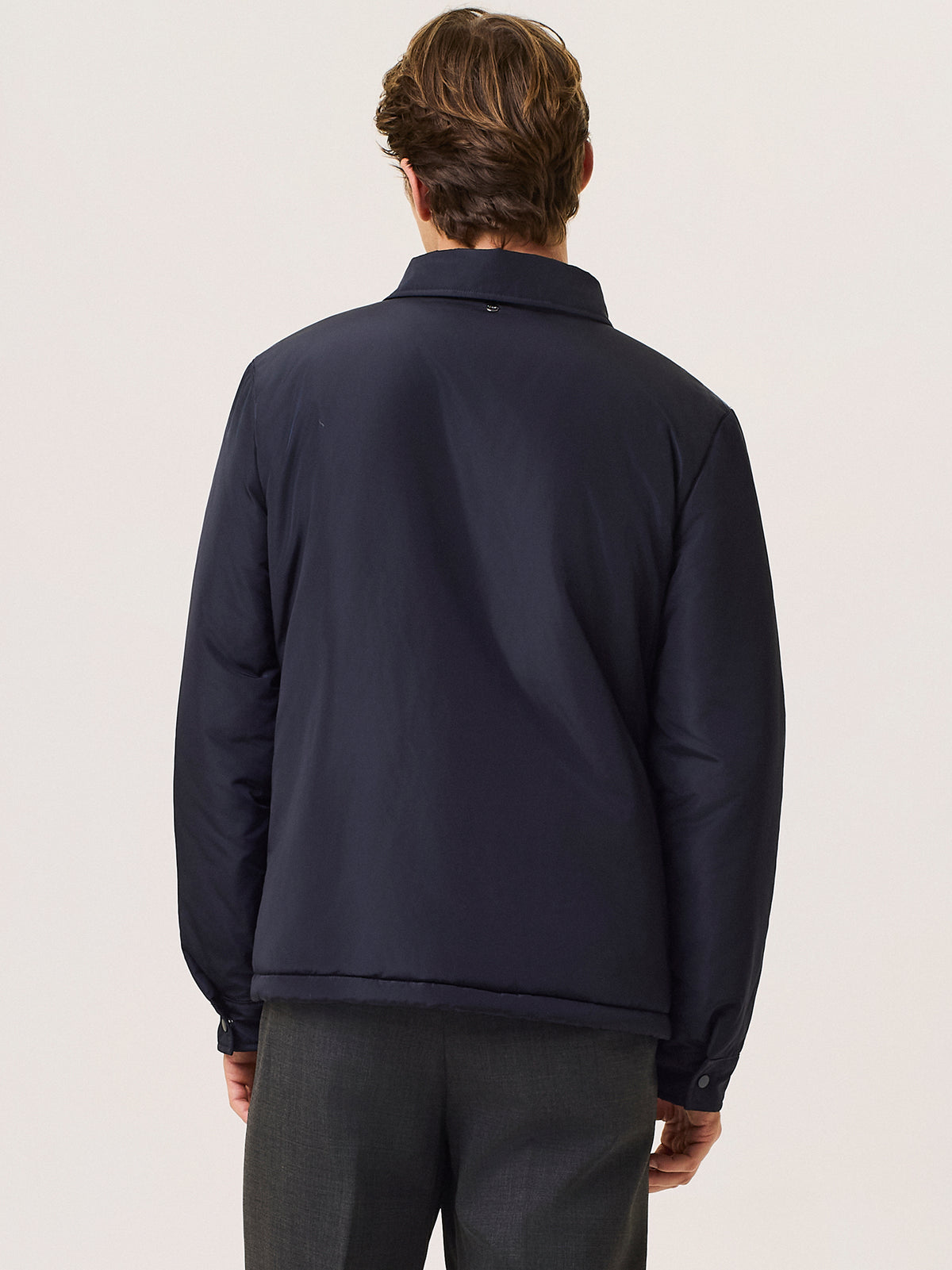 Padded nylon overshirt