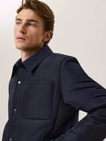 Padded nylon overshirt