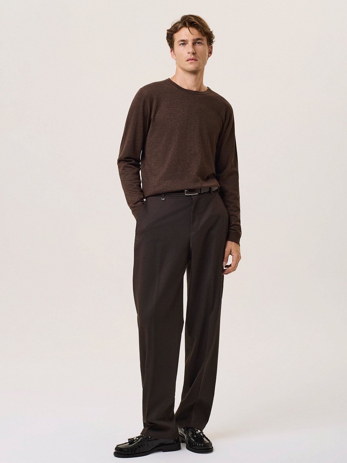 Maglia girocollo in lurex