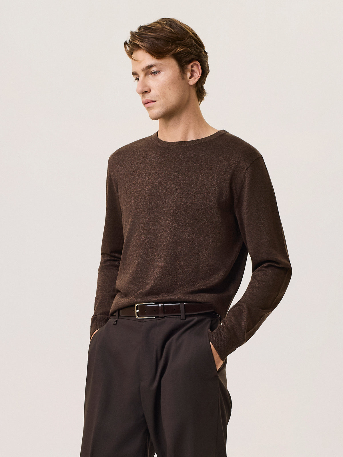 Maglia girocollo in lurex