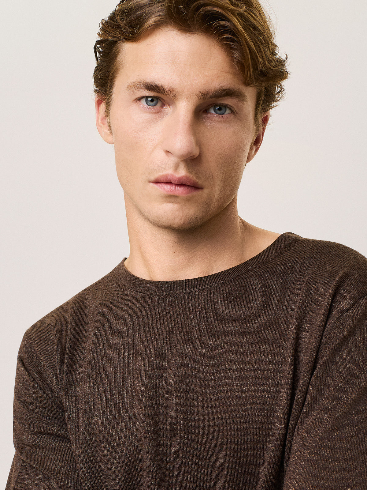 Maglia girocollo in lurex