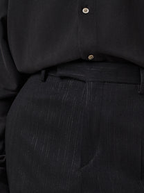 Pantalone sartoriale in misto lana vergine con filo lurex
