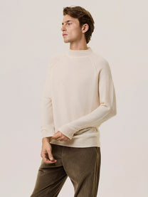 Cashmere blend mock neck sweater