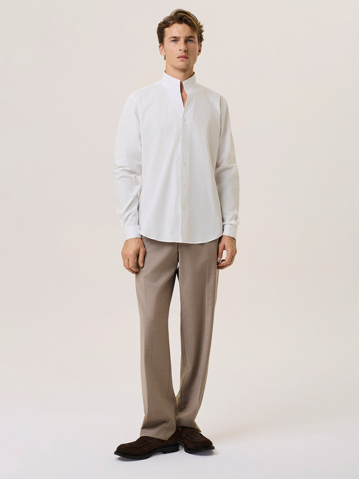 standing collar shirt