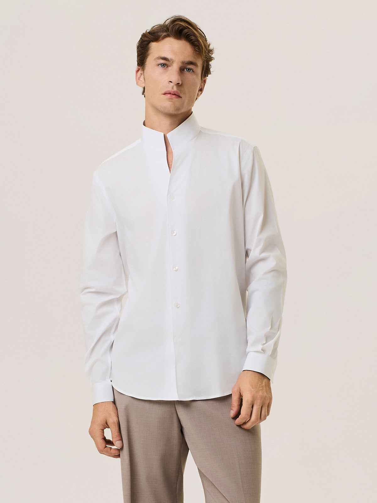 standing collar shirt
