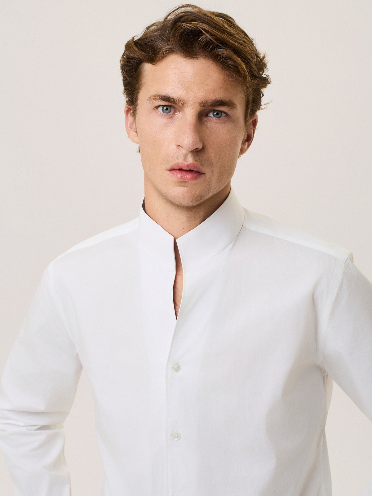 standing collar shirt