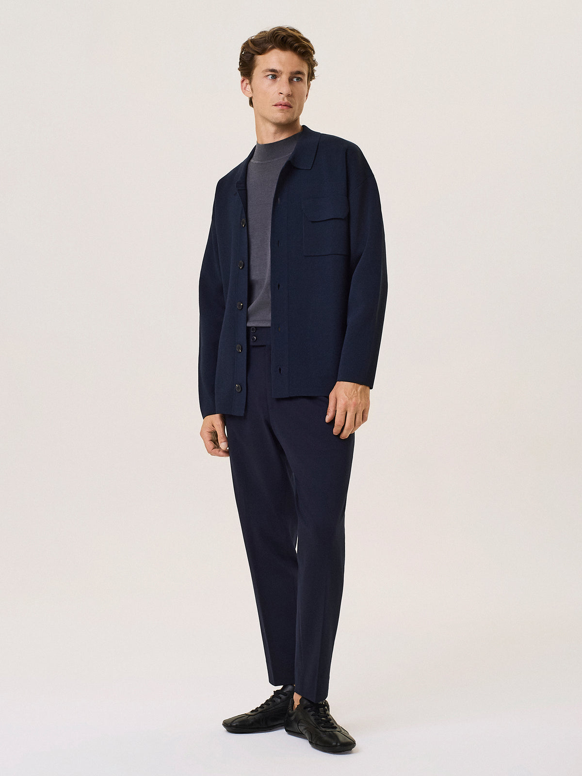 Milano knit cardigan in viscose blend
