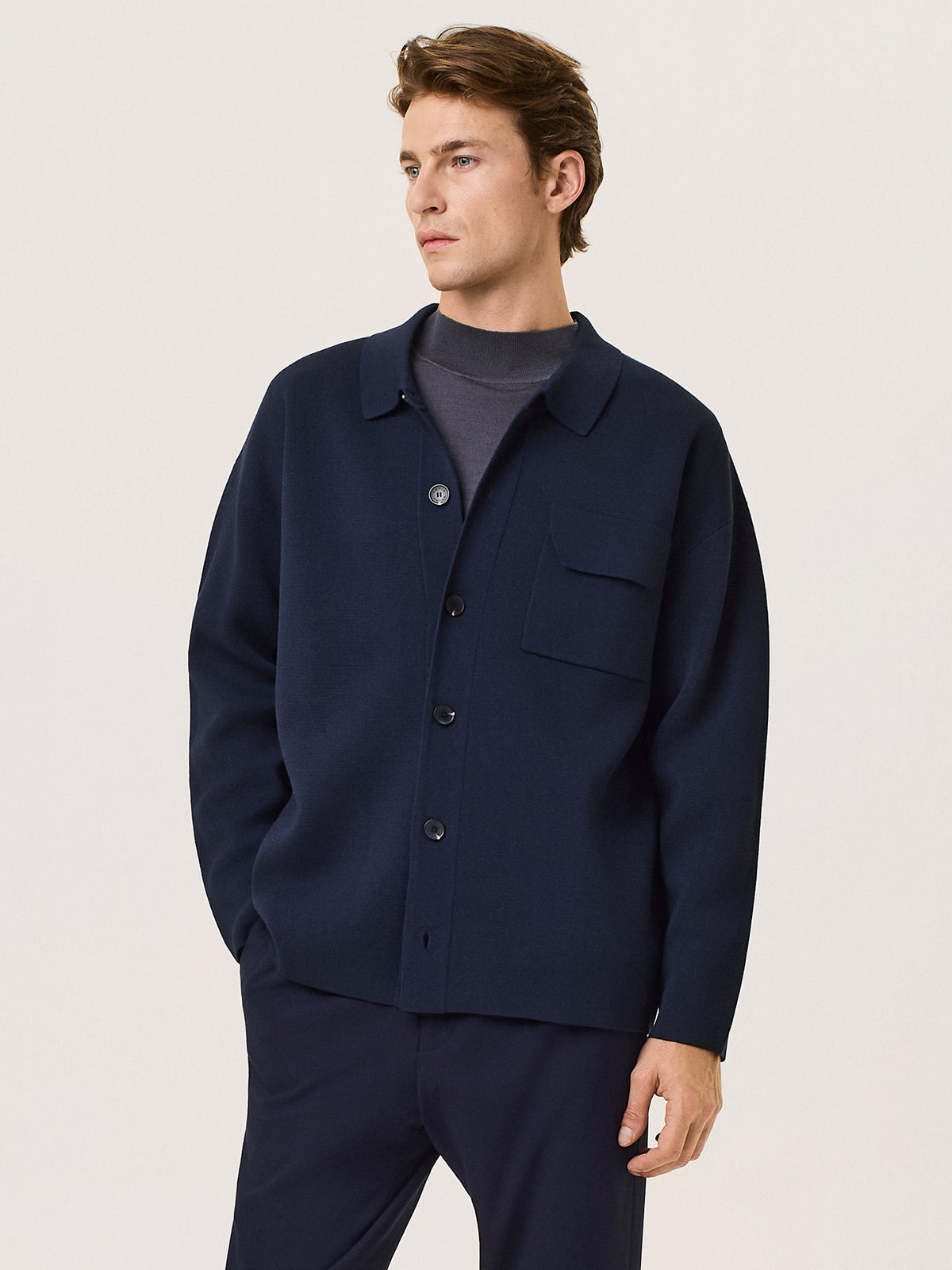 Milano knit cardigan in viscose blend