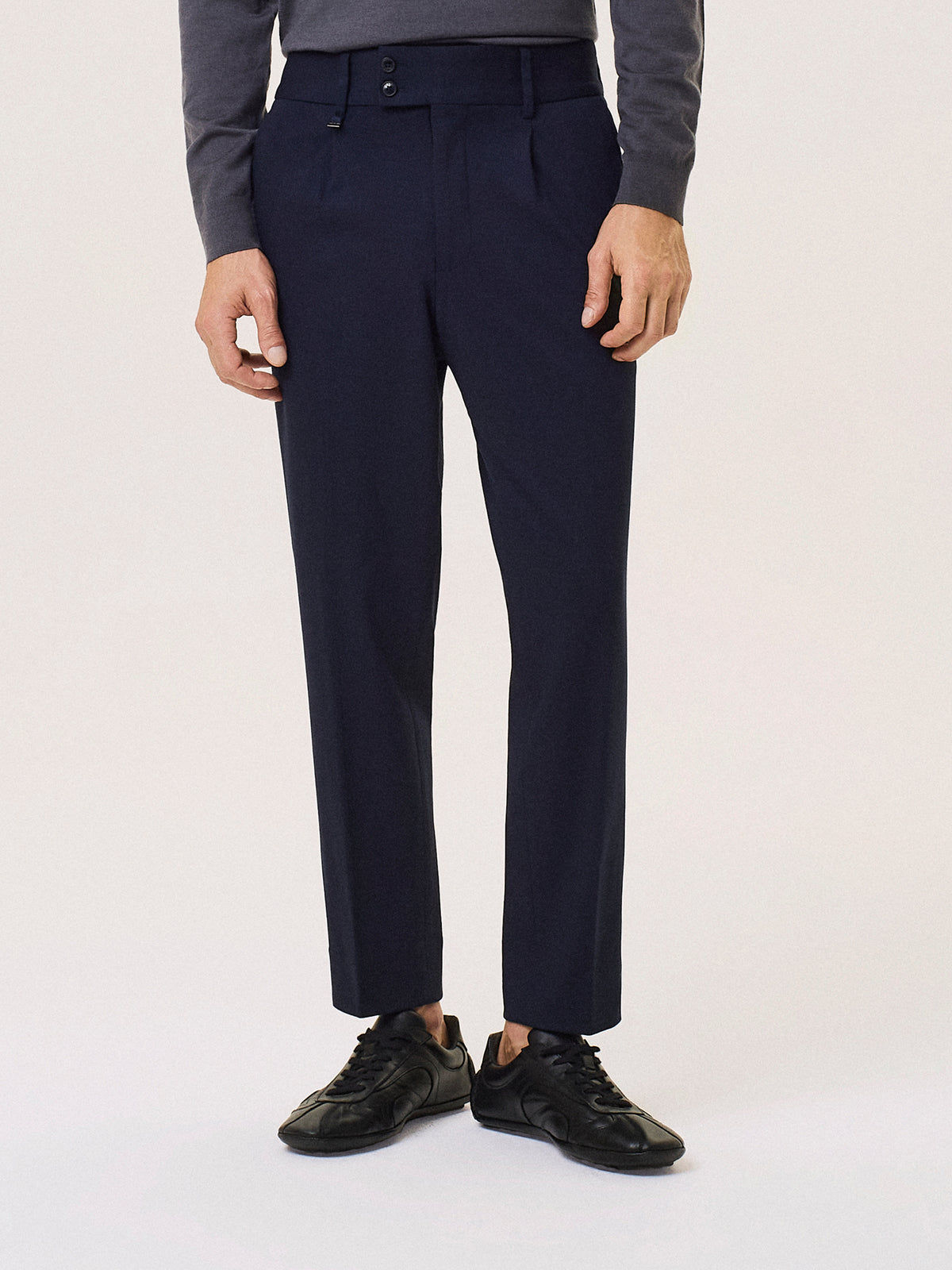 high-waist milano stitch tailored trousers