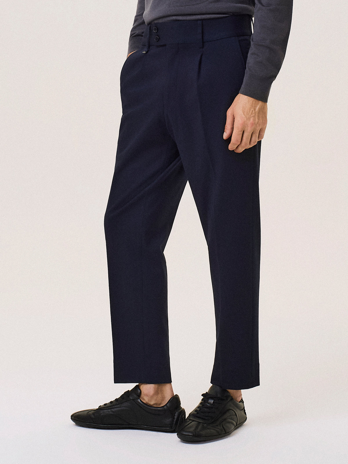high-waist milano stitch tailored trousers