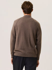 Cashmere blend mock neck sweater