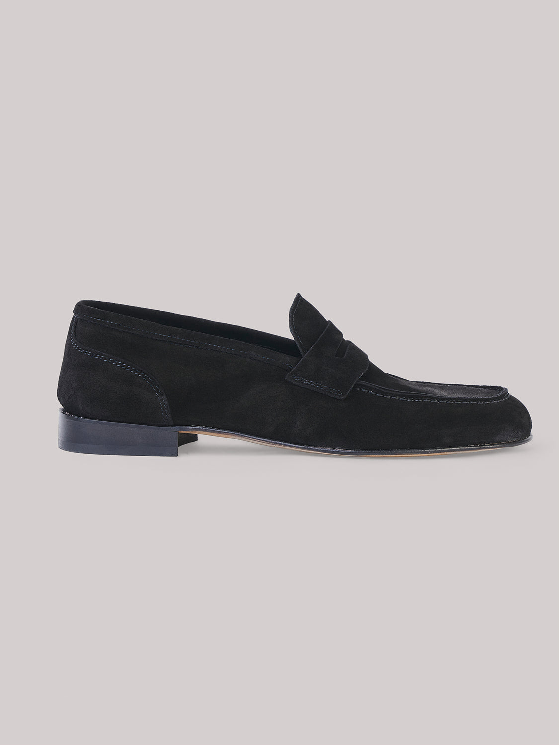Penny loafers in pelle suede