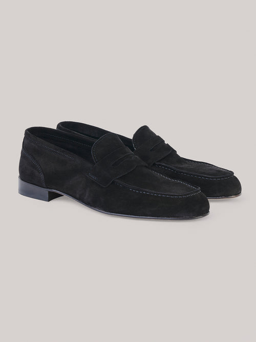Penny loafers in pelle suede - 40