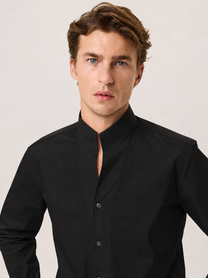 Camicia da uomo in cotone, regular fit, look elegante e minimale, David Naman