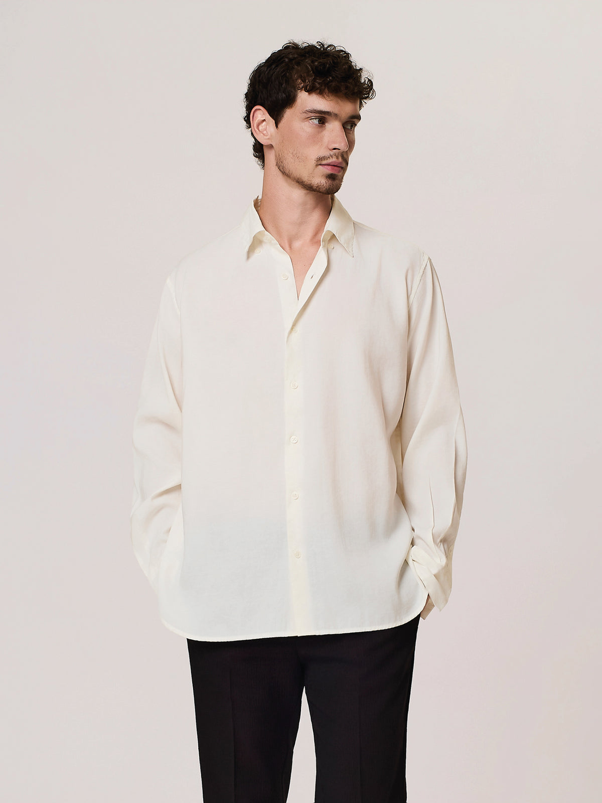 modal blend relaxed shirt