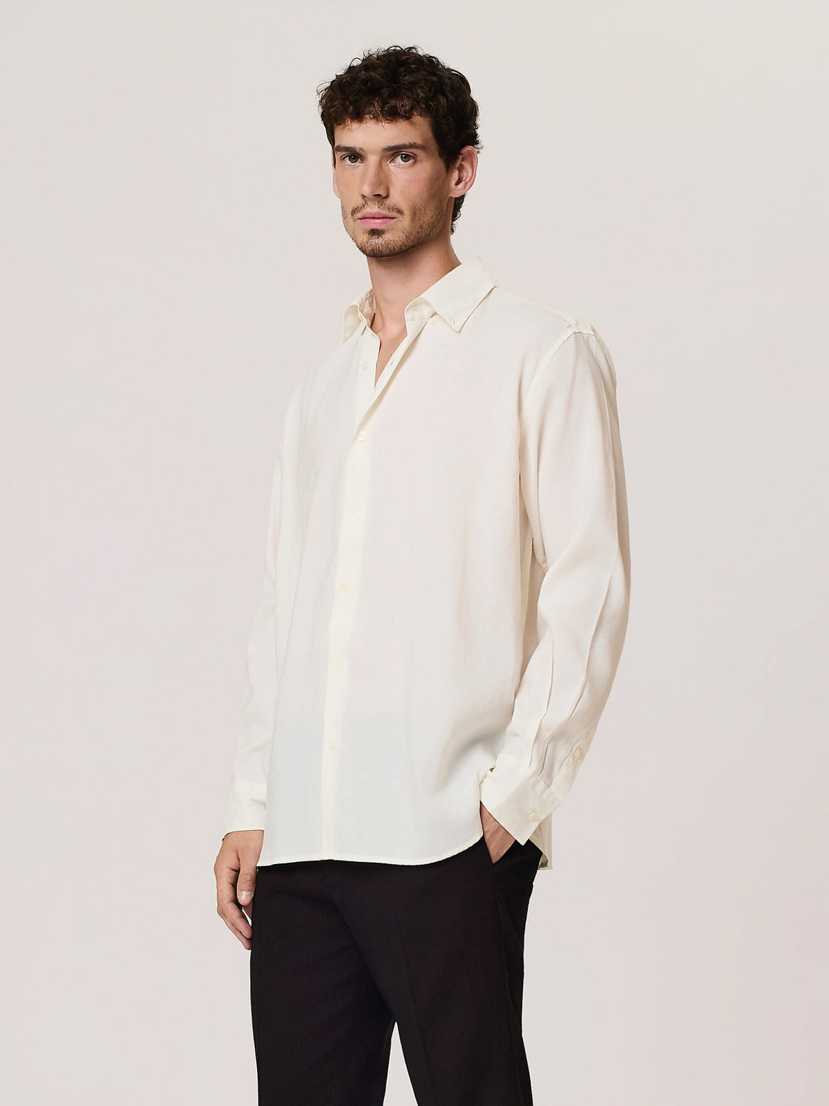 modal blend relaxed shirt