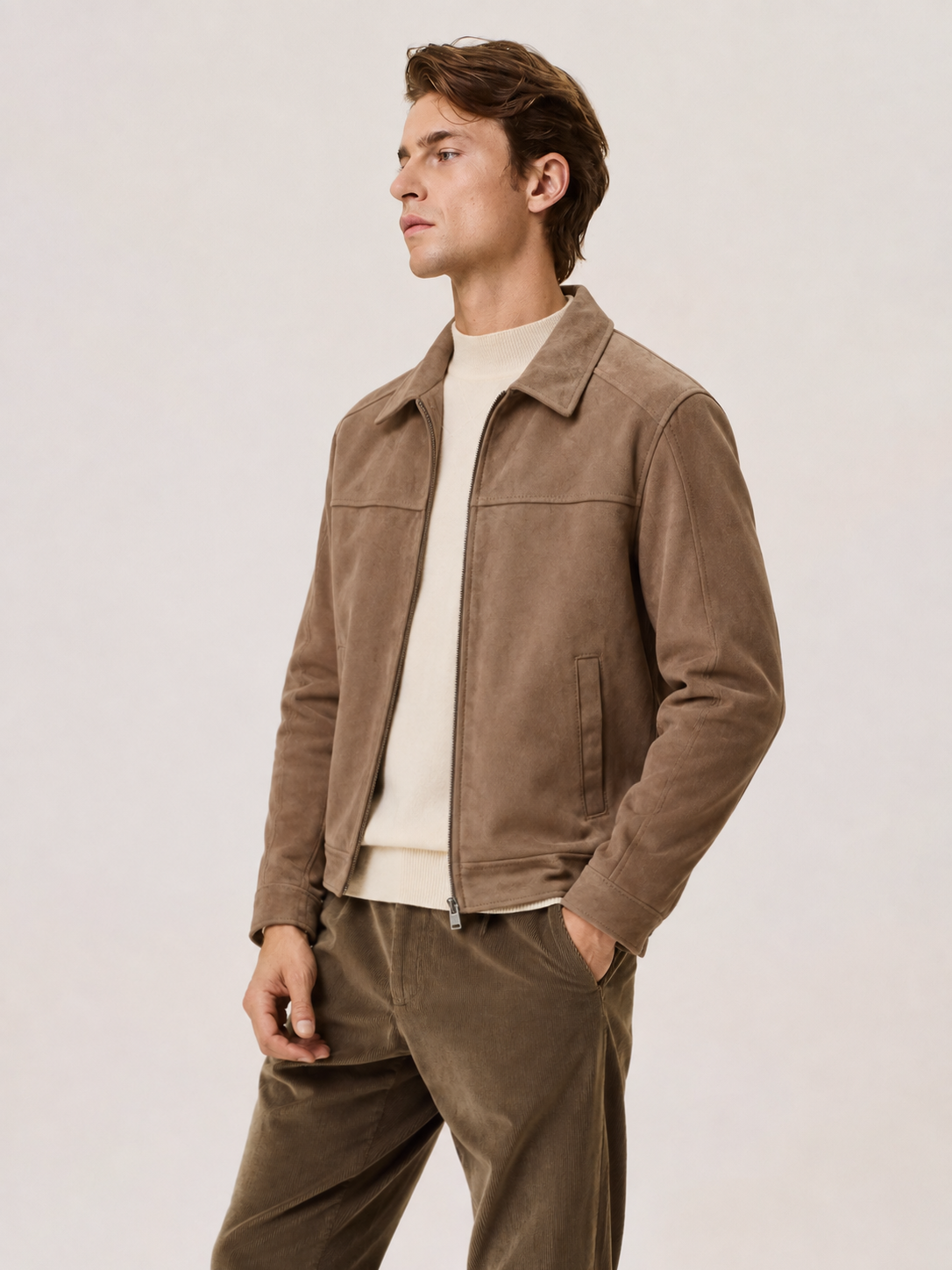 suede bomber jacket