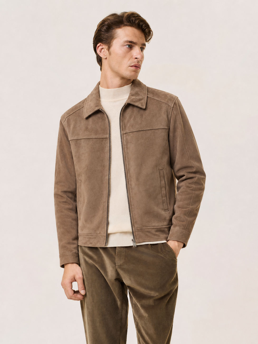 suede bomber jacket
