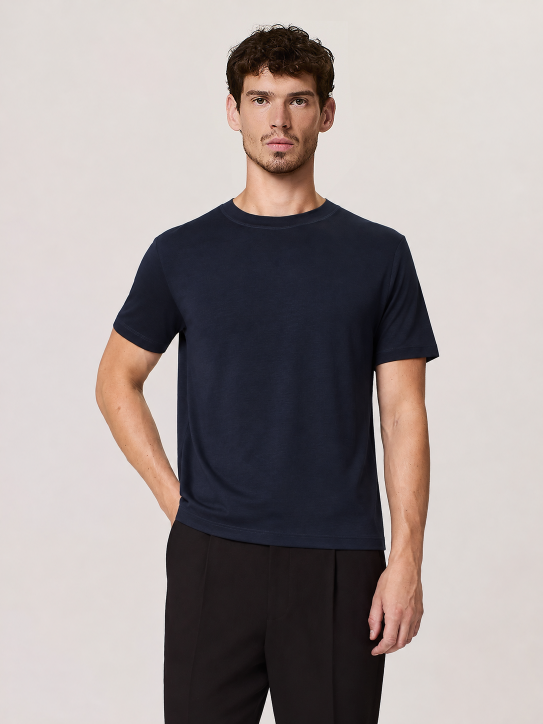 T-shirt in misto lana