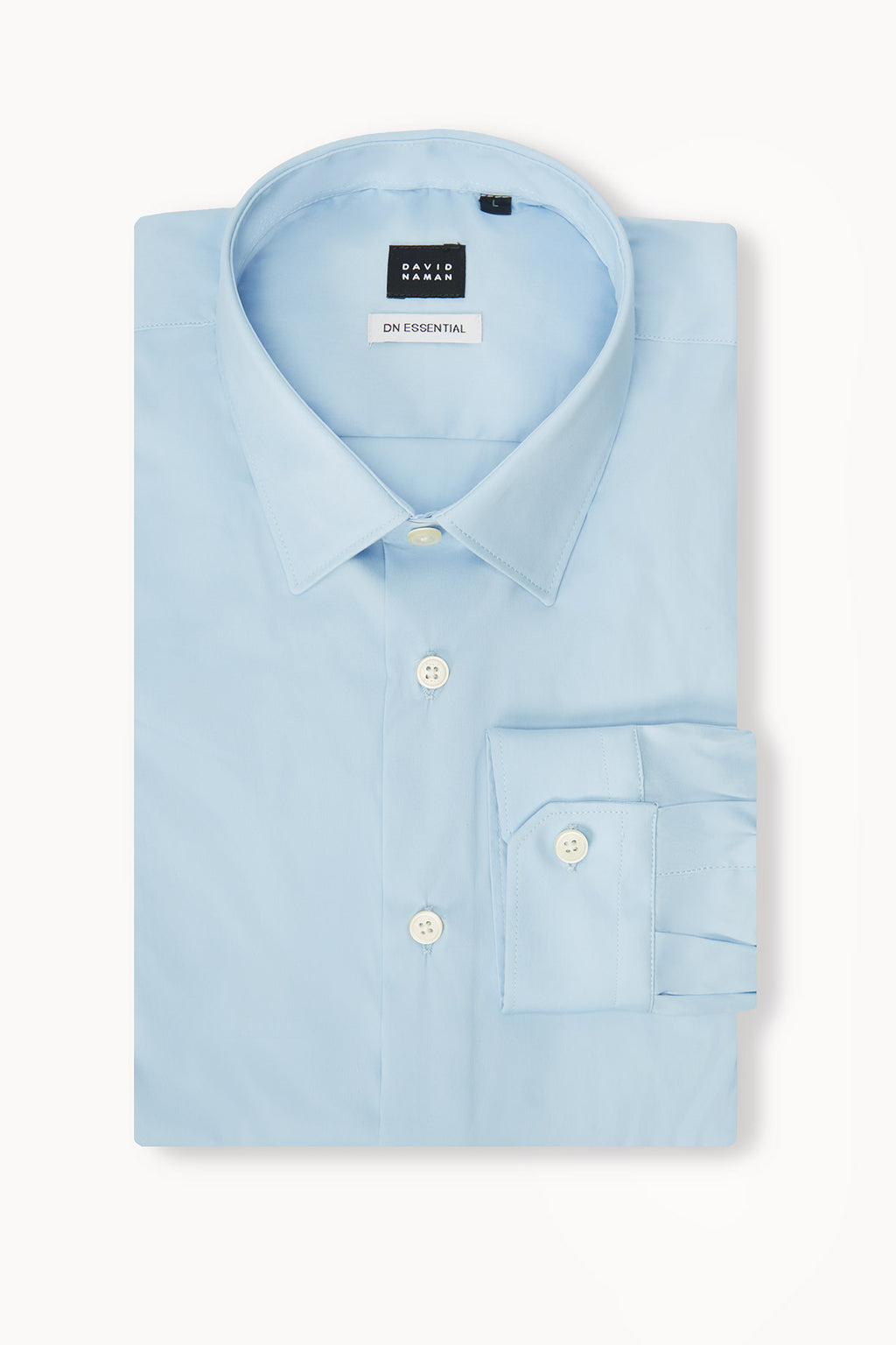 BASIC COTTON SHIRT - LIGHT BLUE