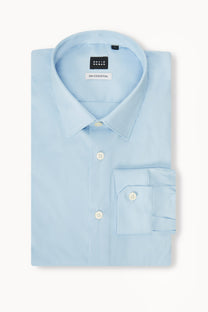 BASIC COTTON SHIRT - LIGHT BLUE