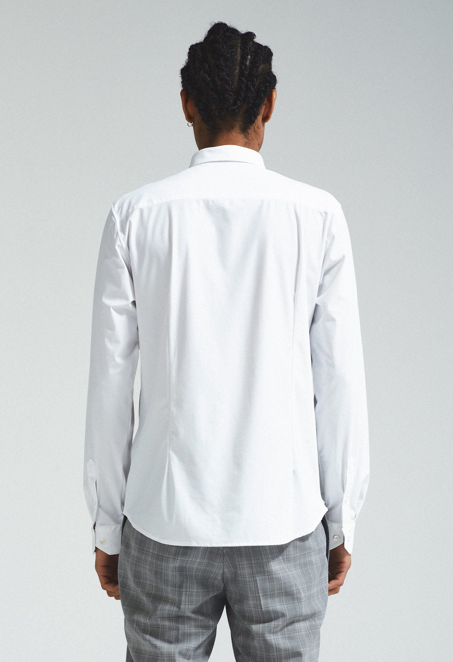 SHIRT IN TECHNICAL FABRIC - WHITE